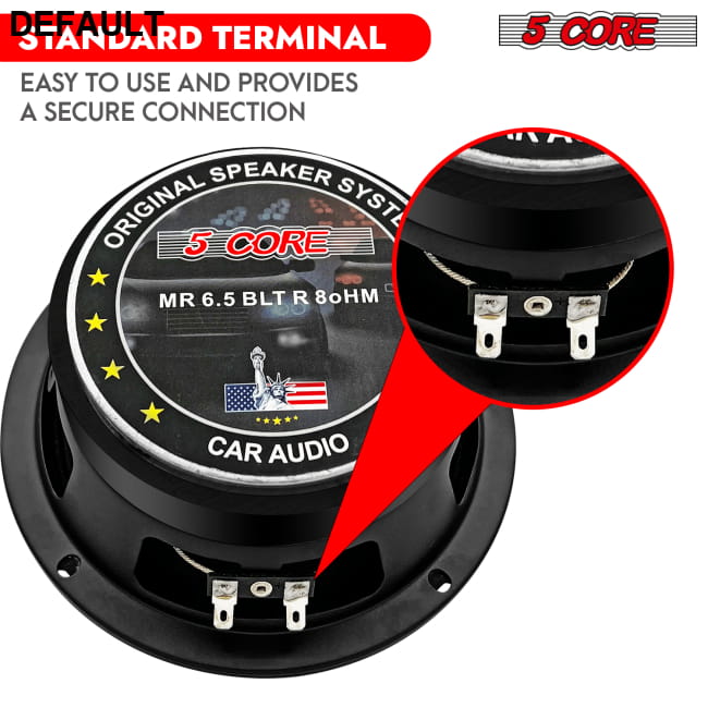 5Core 6.5 Inch 2Pcs Midrange Door Speaker 360W Subwoofer w Car Speakers Best Selling Products