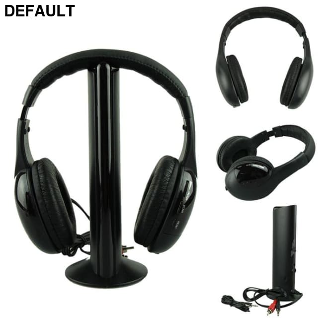 5in1 Wireless Headphone Hi-Fi Radio and Sans Fil Ecouteur for TV 5IN1 Casque Audio FM MP3 MP4 Headphones Over-Ear
