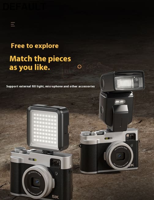 5K HD Dual Camera Fast Viewfinder with Rear Lens Digital Cameras Front And Best Selling Products