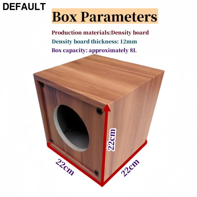 6.5 Inch Subwoofer Empty Box for Car Home Woofer Custom MDF Housing Silver Subwoofers & Enclosures and Speaker