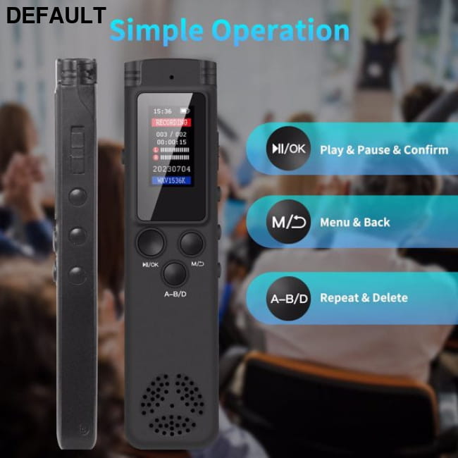 64GB Digital Voice Activated Recorder for Lectures and Meetings as picture / US Recorders