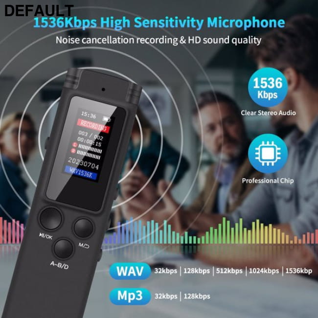 64GB Digital Voice Activated Recorder for Lectures and Meetings as picture / US Recorders