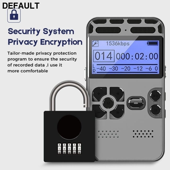 64GB Rechargeable LCD Digital Audio Sound Voice Recorder and MP3 Player Accessories