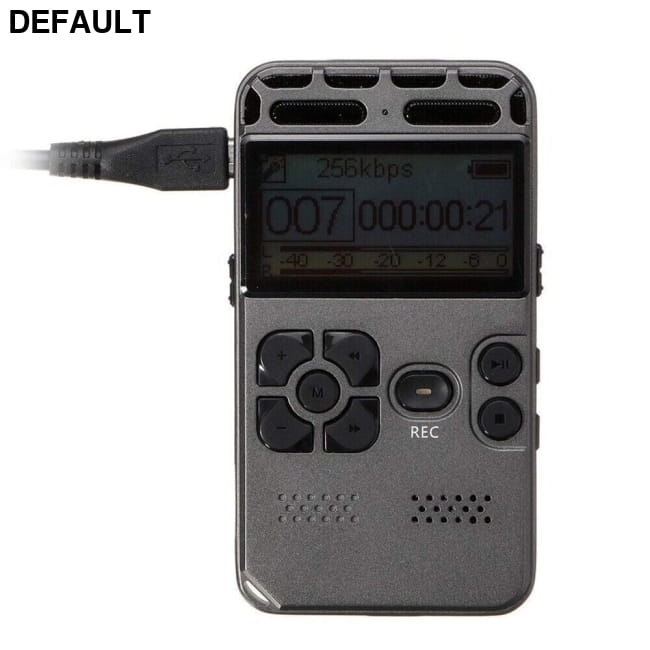 64GB Rechargeable LCD Digital Audio Sound Voice Recorder and MP3 Player Accessories