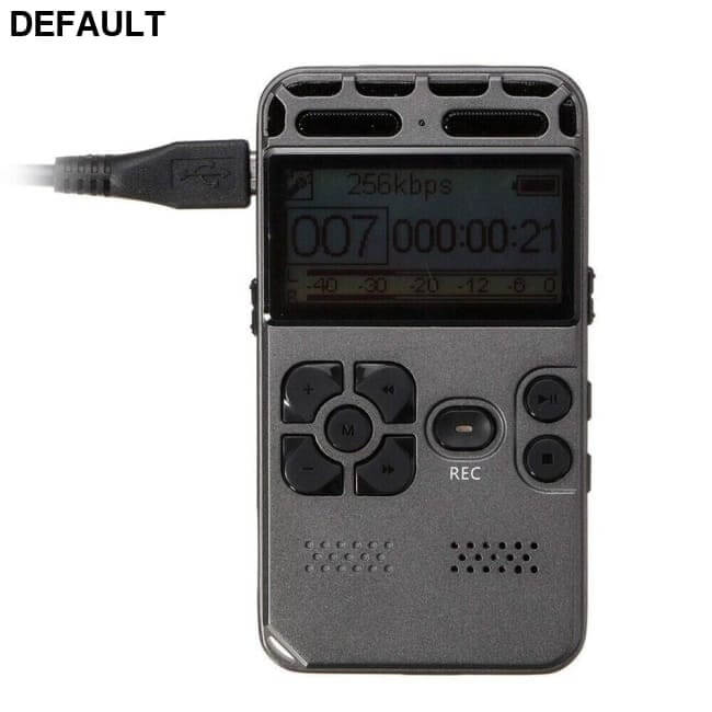 64GB Rechargeable LCD Digital Audio Sound Voice Recorder and MP3 Player Accessories