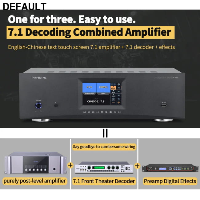 7.1 Home Theater System KTV Amplifier DTS Digital 3D/4K HD Black / MK-8000 T Audio Receiver Electronics
