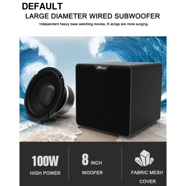 7.2CH Home Theater System Surround Sound Speakers 8 Inch Black / A9 + S9 + WS9 + 4SRL Systems