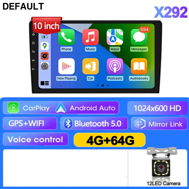 7/9/10 inch Universal Android 13 Car Radio 32G/64G 10-4G 64GCarPlay-CAM Audio Receiver