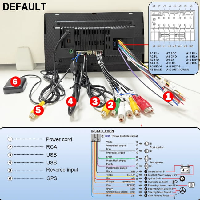 7/9/10 inch Universal Android 13 Car Radio 32G/64G Audio Receiver