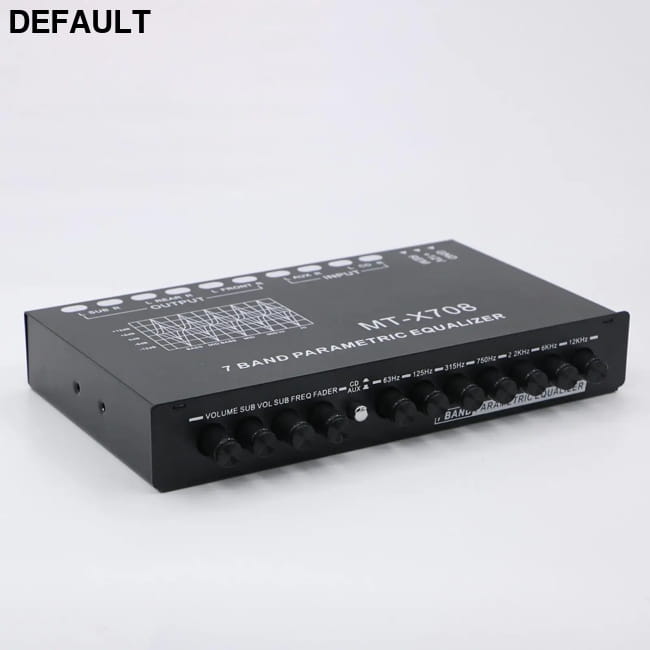 7 Band Parametric Car Audio Equalizer with 12V Amplifier Amplifiers Graphic Equalizers