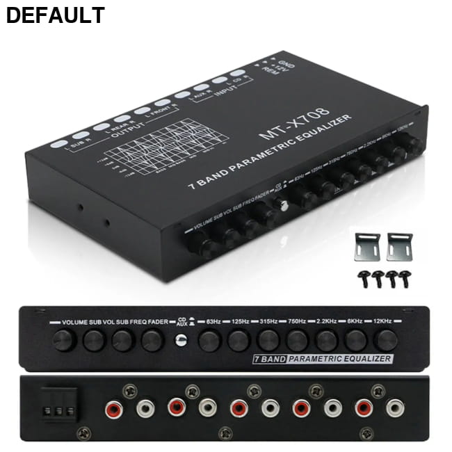 7 Band Parametric Car Audio Equalizer with 12V Amplifier Amplifiers Graphic Equalizers