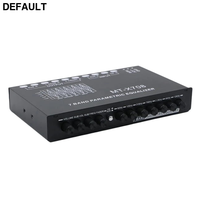 7 Band Parametric Car Audio Equalizer with 12V Amplifier Amplifiers Graphic Equalizers