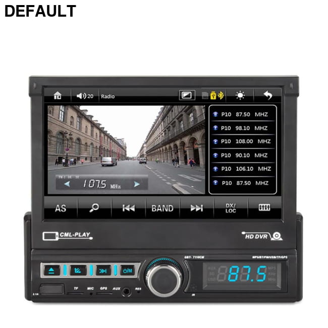 7 Inch Electric Retractable Screen 1-Din Car Radio Stereo MP5 Player Audio Receiver Components