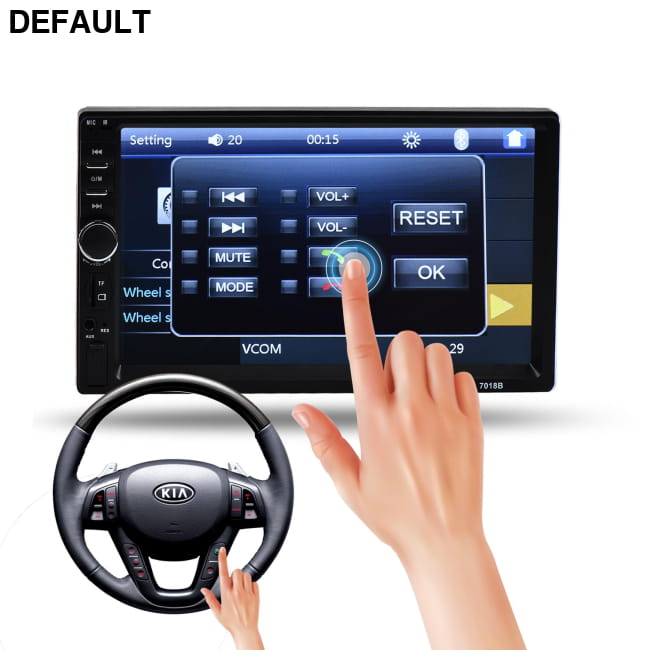 7018b Autoradio 2Din Car Radio 7’’1080P HD Touch Screen Audio Receiver Electronics