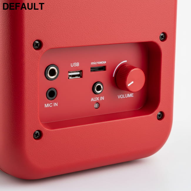8-Inch Portable Bluetooth Speaker with FM Radio Supersonic IQ-6608DJBT- Red True Wireless Technology (Red) Audio