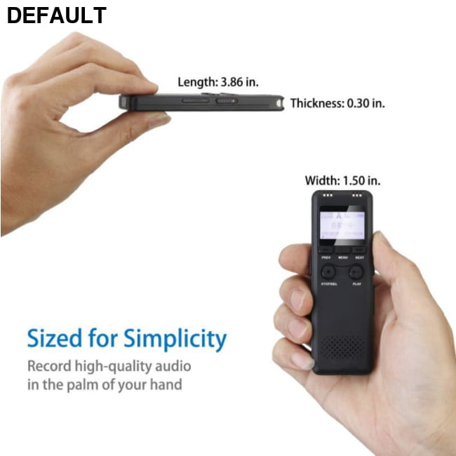 8GB MP3 Player Speed Sound Lectures Meeting Digital Audio 32GB / Black Voice Recorder Electronics