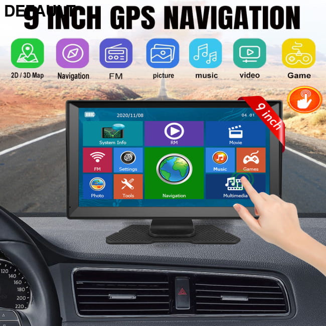 9-inch Navigator Car Portable Truck Large Screen Universal 9inch 8G + 256M / GPS DVD Players Navigation Systems