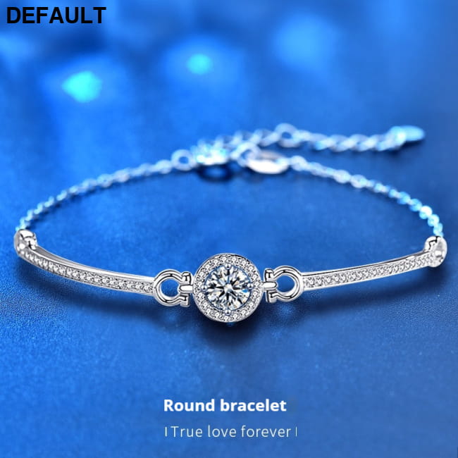 925 Sterling Silver Moissanite Bracelet 1 Karat / Bracelets