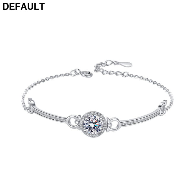 925 Sterling Silver Moissanite Bracelet 1 Karat / Bracelets