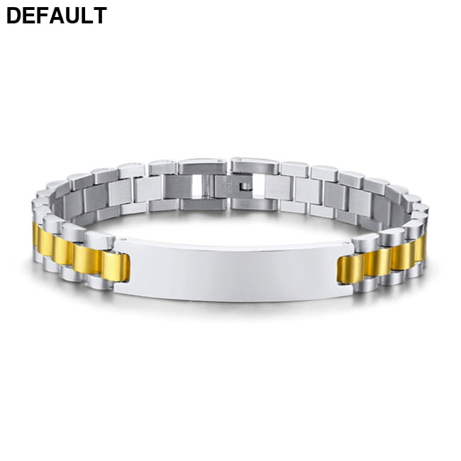 A Sleek Fashion Forward Alloy Bracelet Silver Gold / 1.0X19.5CM Sterling Bracelets