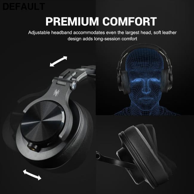 A70 Bluetooth 5.2 Headphones Stereo Over Ear Wireless Headset Professional Recording Studio Monitor DJ