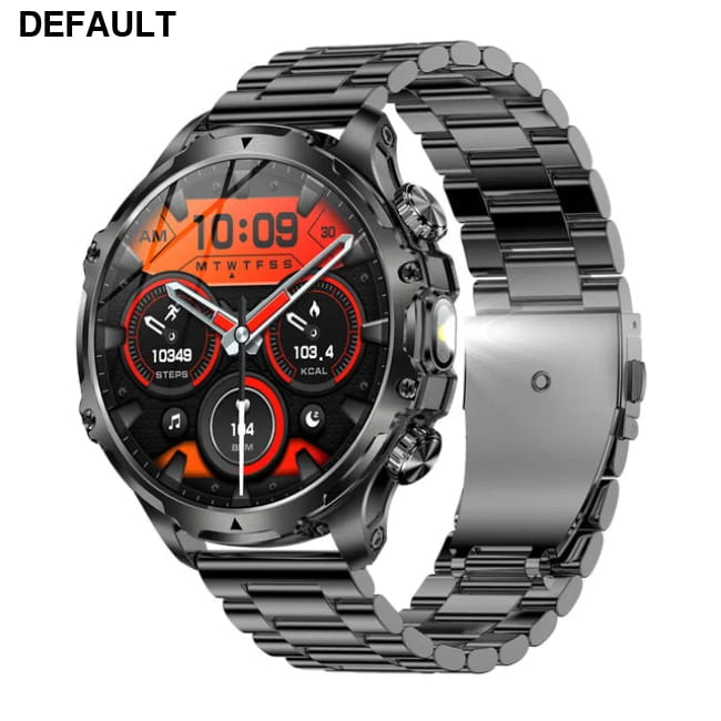 AK75 Smart Watch Flashlight Men Outdoors Sports Fitness Black Steel Watches Best Selling Products