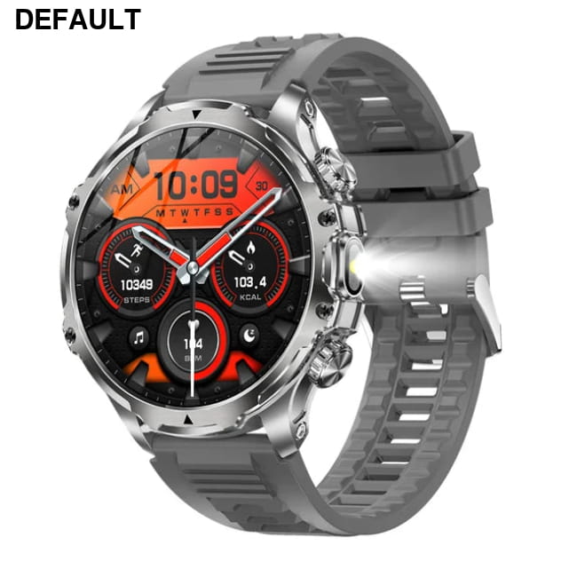 AK75 Smart Watch Flashlight Men Outdoors Sports Fitness Silver Watches Best Selling Products