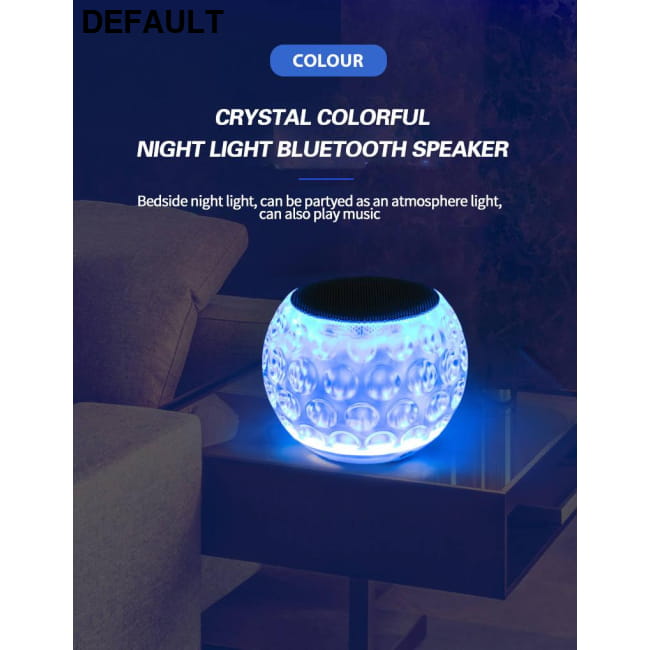 Amazon Hot Sale Two Channel Colorful LED Light Bedside Lamp White Mini Bluetooth Speakers Electronics