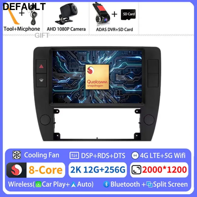 Android 15 Multimedia For Volkswagen Passat B5 2000 - 2005 2K 12G-256G CAM DVR Car DVD GPS Players