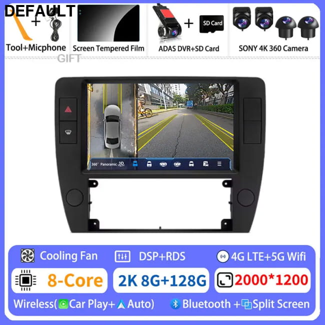 Android 15 Multimedia For Volkswagen Passat B5 2000 - 2005 2K 8G-128G 360 DVR Car DVD GPS Players