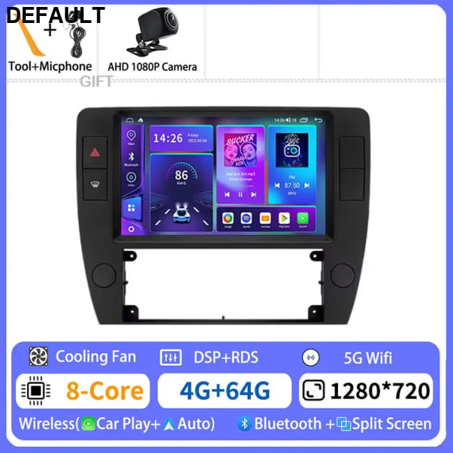 Android 15 Multimedia For Volkswagen Passat B5 2000 - 2005 4G-64G 1080P CAM Car DVD GPS Players