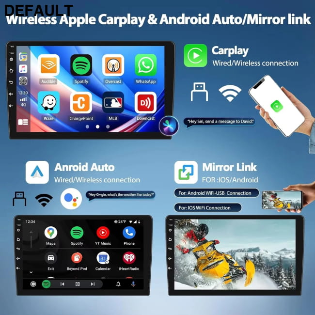 Android 16 Carplay Auto Car Radio For Ford FIGO KA Audio Receiver Components