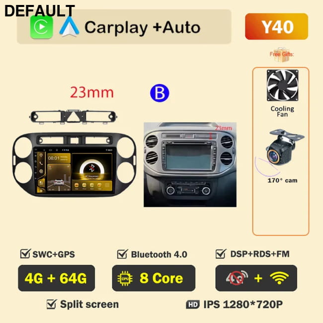 Android Auto Multimedia For VOLKSWAGEN VW GOLF 5 PLUS 4-64G CAM B Car DVD GPS Players Navigation Systems