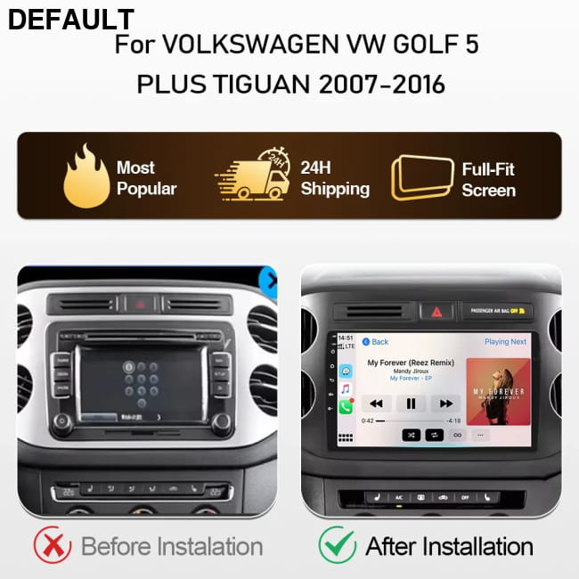 Android Auto Multimedia For VOLKSWAGEN VW GOLF 5 PLUS Car DVD GPS Players Navigation Systems