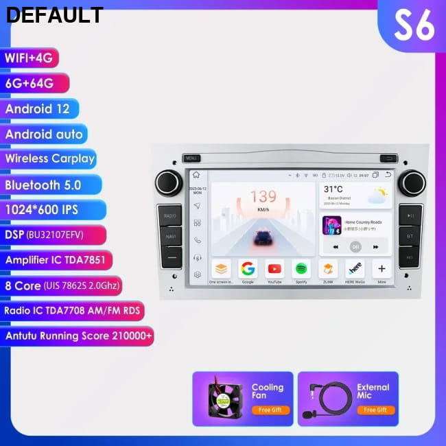 Android Car GPS PLAYER for Opel Astra H J 2004 Vectra S S6 / GERMANY DVD Players Best Selling Products Motor Vehicle