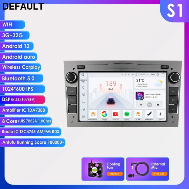 Android Car GPS PLAYER for Opel Astra H J 2004 Vectra S1 Gray / China Mainland DVD Players Best Selling Products Motor