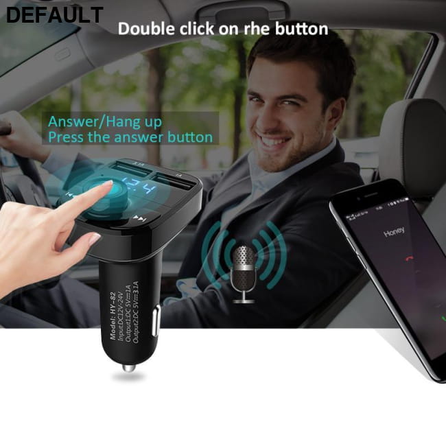ANLUD Bluetooth Handsfree Car Kit FM Transmitter Micro SD Transmitters Electronics
