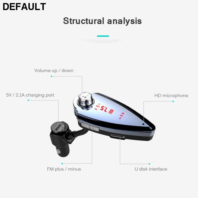 ANLUD Bluetooth Wireless Car Mp3 Player Handsfree Kit FM Transmitters Electronics