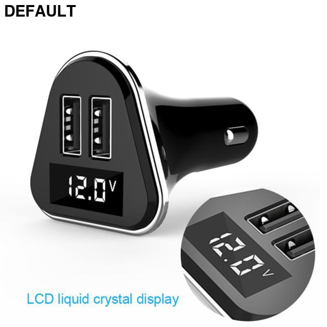 Anlud Dual USB Universal ABS + PC LED Screen Car Charger Bluetooth FM Transmitters ABS + PC Chargers