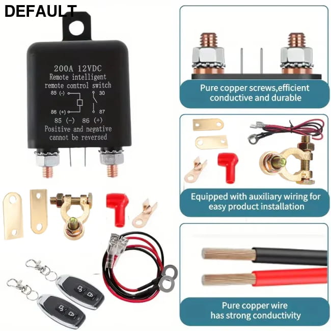 Automotive Relay Remote Car Control Battery Disconnect As picture Starter Relays