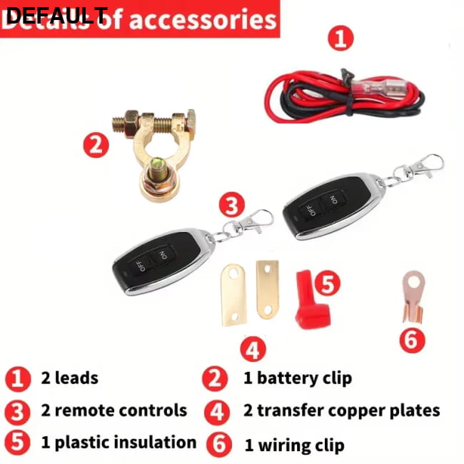 Automotive Relay Remote Car Control Battery Disconnect As picture Starter Relays