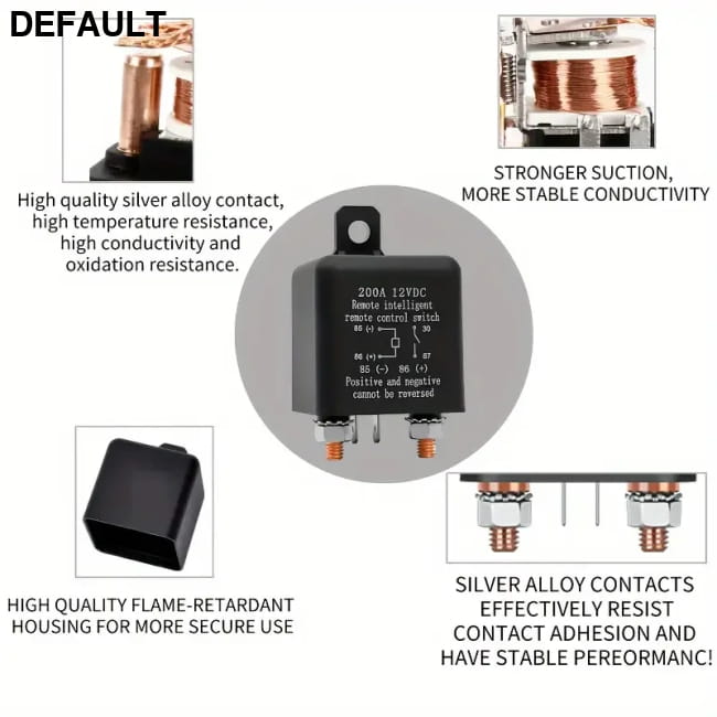 Automotive Relay Remote Car Control Battery Disconnect As picture Starter Relays