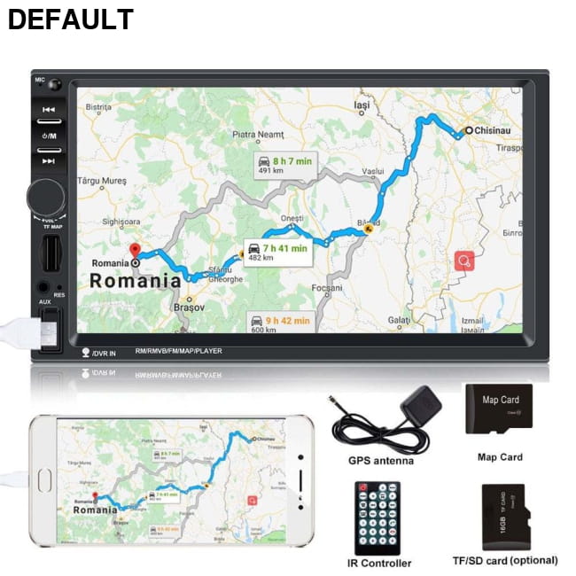 autoradio 2 din gps 7 inch touch screen car radio DVD Players Electronics