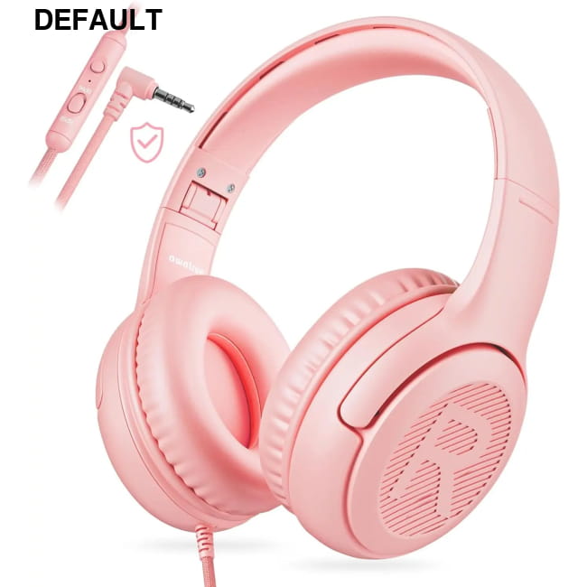 AWATRUE AT2 Headset,3.5mm Surround Stereo Gaming Headphones Pink Wired In-Ear