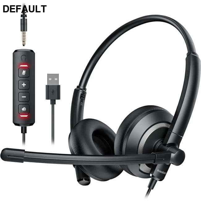 AWATRUE EH05 Wired USB Headset with Microphone Noise 3.5mm Headphones Headsets