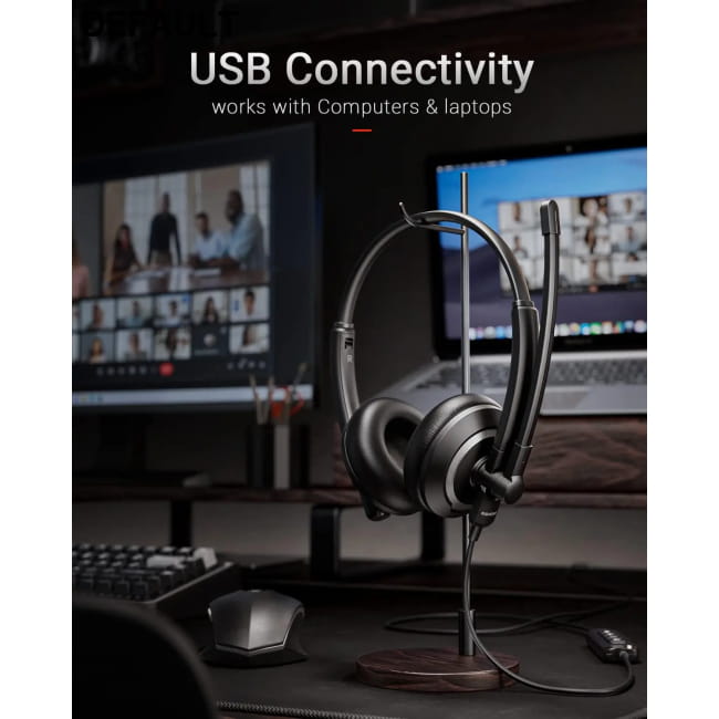 AWATRUE EH05 Wired USB Headset with Microphone Noise Headphones Headsets