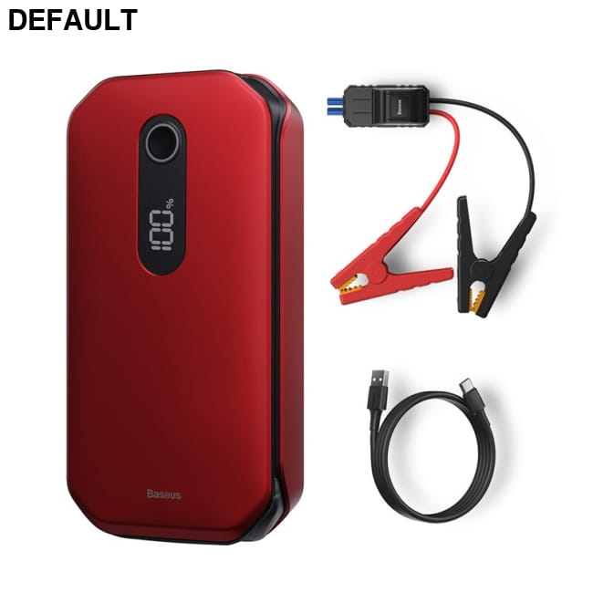 Baseus 1000A Car Jump Starter Power Bank 12000mAh Portable Red Accessories Vehicle Starters