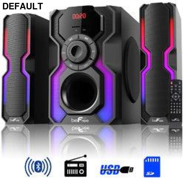 beFree 2.1 Channel Bluetooth System with LED Home Theater Speakers Electronics