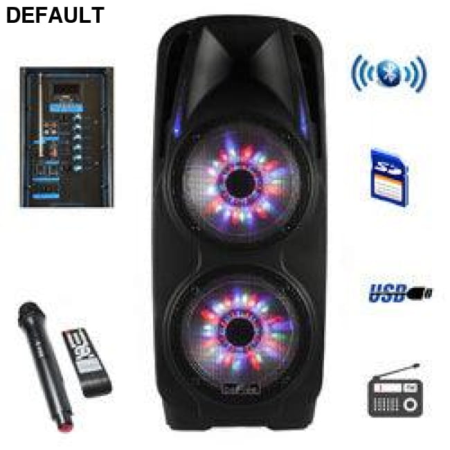 beFree Sound 2x10 Inch Woofer Portable Bluetooth Powered PA Speakers Audio