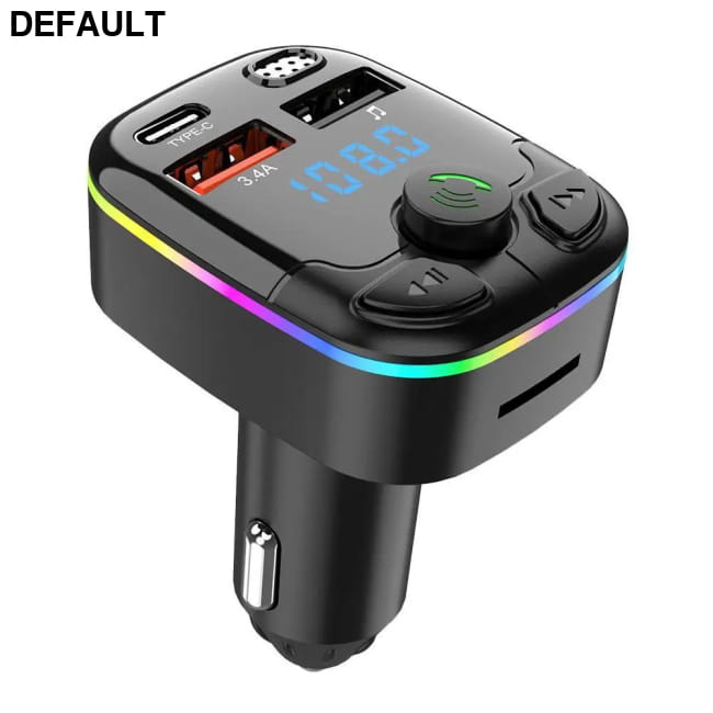 Bluetooth 5.0 Car FM Transmitter PD Type-C Dual USB Ambient black / CN Transmitters